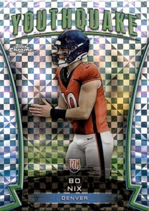 Bo Nix - Rookie - X-Fractor Refractor - 2024 Topps Chrome - Youthquake #Y-16 - Bild 1 von 2
