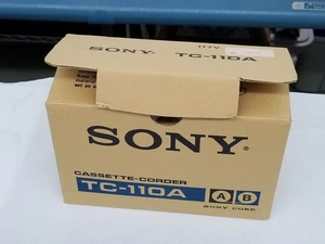 Vintage 1973 Sony TC-110A Solid State Cassette Corder Comp Boxed Tested Works W2 - Picture 1 of 12
