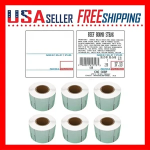CAS LST-8020 Printing Scale Label, 58 x 60 mm, UPC/Ingredients x 6 Rolls - Picture 1 of 7