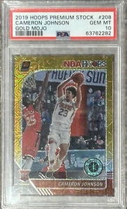 Cameron Johnson Hoops Premium Stock Gold Mojo RC #208/10 2019 PSA 10 (POP 1) - Imagen 1 de 2