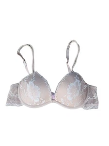 Reggiseno Victoria's Secret 34B donna con ferretto leggermente imbottito pizzo sovrapposto - Foto 1 di 5