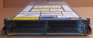 Lenovo ThinkSystem D2 4-Node Server Chassis + 1x SMM 4x 1-Port 100Gb HFA 2x PSU - Picture 1 of 6