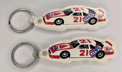 VintageCitgo Car #21 NASCAR Key Chain - Lot of 2 - Image 1 of 4