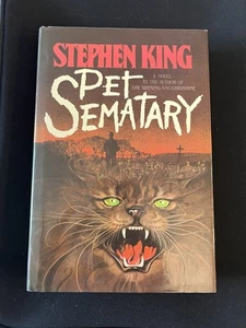 PET SEMATARY by Stephen King; 1983 1st Printing Book Club Edition Hardcover DJ - Picture 1 of 4