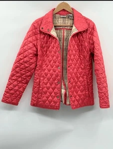 L.L. Bean Jacke Steppmantel Jacke Damen Größe S koralle rosa Flanell gefüttert - Bild 1 von 6