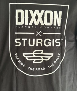 Dixxon Tee Shirt Mens Size XL Black Ride Roar Rally Badge Sturgis New - Picture 1 of 5