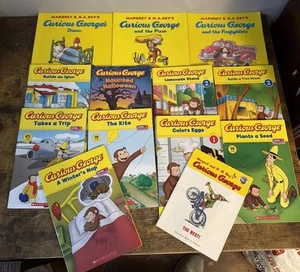 Scholastic Books lot of 13 softcover books CURIOUS GEORGE, LEVEL 1 & 2, + more - Picture 1 of 1