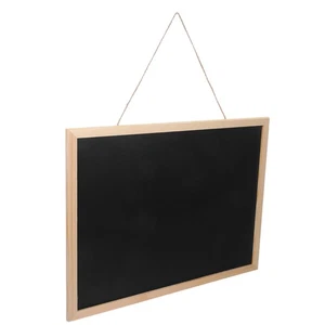  Lanyard Wooden Chalkboard for Wall Hanging Blackboard Sign 40x30cm Rustic - Picture 1 of 12