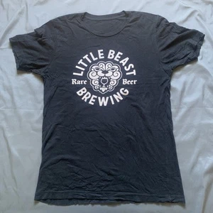 Little Beast Brewing seltenes Bier schwarzes T-Shirt Erwachsene Größe Medium ohne Etikett 20 x 24 - Bild 1 von 4