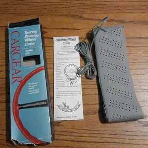 Vintage Cargear Performer Grey Steering Wheel Wrap Cover fits up to 16.5 Gray - Bild 1 von 4