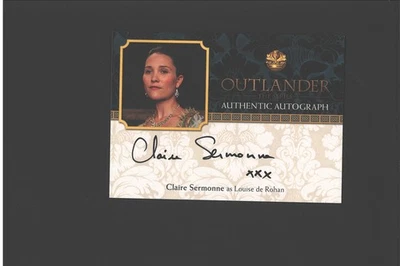 Claire Sermonne Auto Outlander ON CARD Outlander Autograph TWICE UPON A TIME - Image 1 of 2