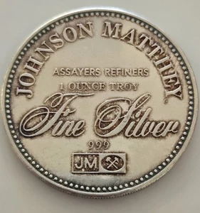 Johnson Matthey FREEDOM .999 Silver 1 OZT Unit VINTAGE BULLION - Picture 1 of 2
