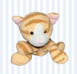 Gamuza Floppy Russ Luv Pets Peluche Tabby Naranja Rayas Gatito - Imagen 1 de 3