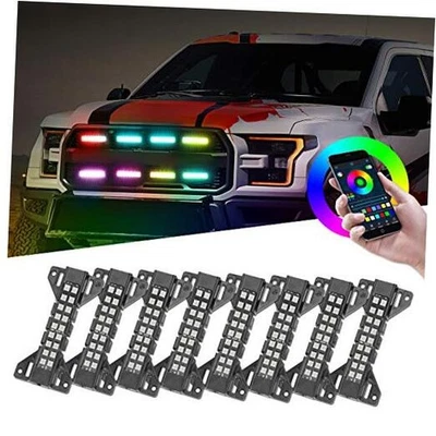 Nirider RGB LED Grille Light Kit Strobe Lights Underglow Rock Light Truck  - Image 1 of 4