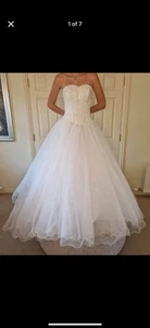 Phoenix Princess Wedding Dress with under skirt size 8-10 - Picture 1 of 7