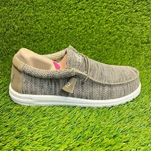 Zapatos sin cordones Hey Dude Wally Sox marrón para hombre talla 8 atléticos para caminar al aire libre - Imagen 1 de 10
