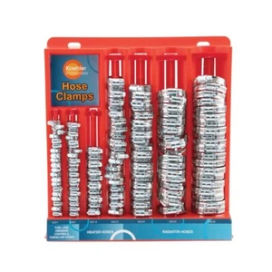 Koehler Enterprises KEDIS220 220 Piece Hose Clamp Set in Mountable Rack Red - Picture 1 of 7