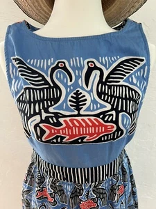 Carolina K Kuna Dress 100% Cotton Women's S - Rare - Picture 1 of 5