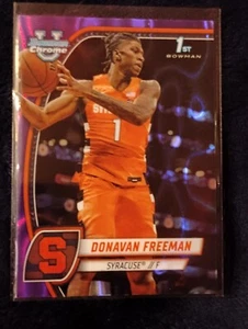 2024 Bowman Chrome 1st Bowman Purple Refractor - #21 Donavan Freeman (RC) - Picture 1 of 2