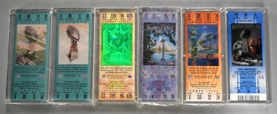 Lot Of (6) NFL Super Bowl Replica Tickets w/ Display Cases 2002 1995 2001 2006 - Image 1 of 2