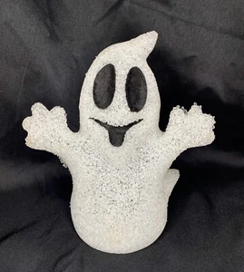 Fantasma retro de fusión de plástico con luz roja intermitente en el interior VER VIDEO 9,25" de alto - Imagen 1 de 7