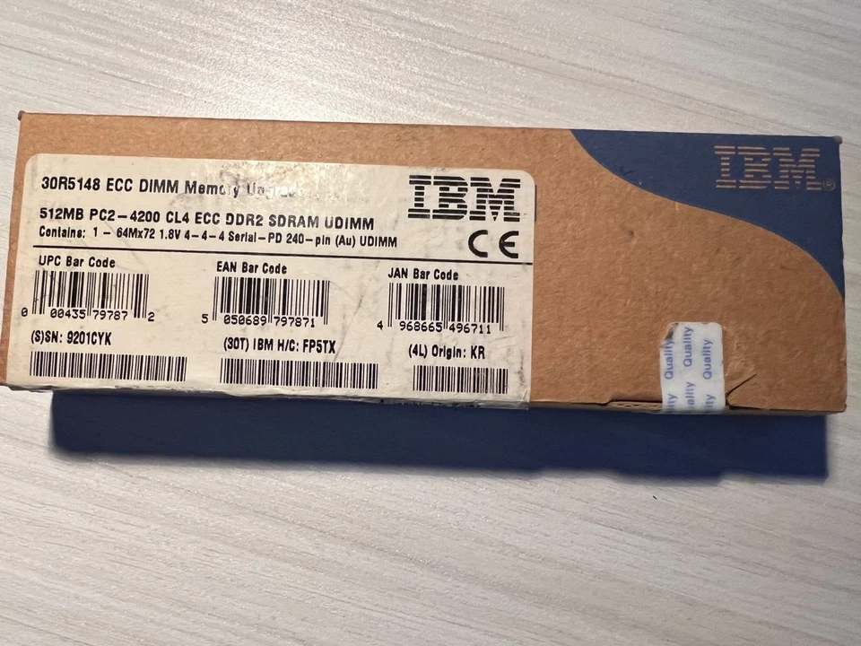IBM 30R5151 512 MB DDR2 PC2-4200 ECC DIMM - Image 1 of 1