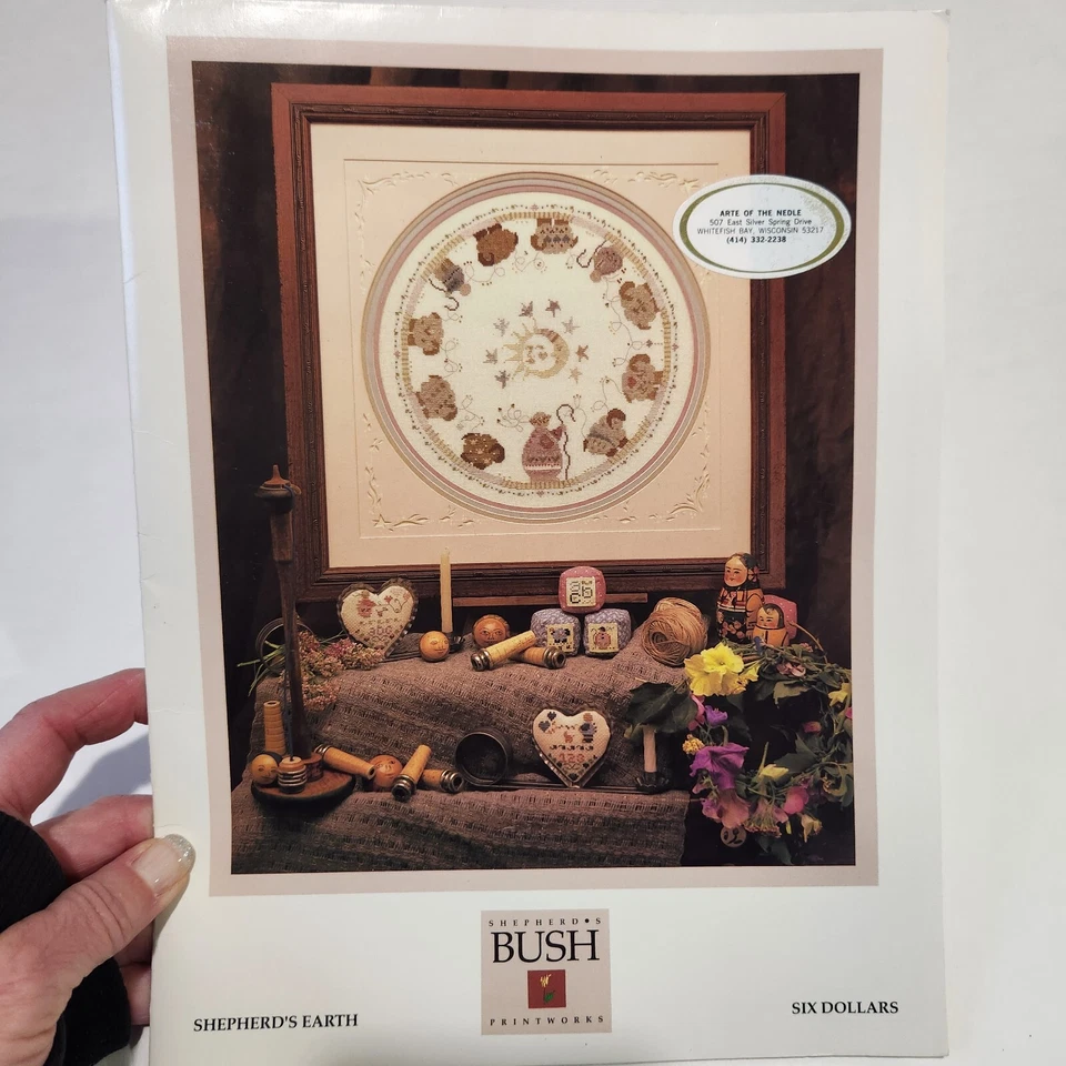 Shepherd's Bush Cross Stitch Pattern Leaflet Shepherd's Earth 1990 Chart Marked - Image 1 of 4