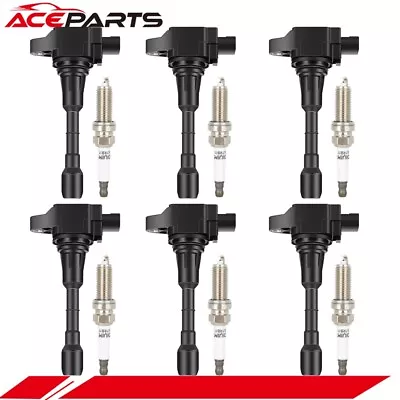 6 Ignition Ciol & 6 Iridium Spark Plug For 2009-20 Nissan Murano Pathfinder 3.5L - Image 1 of 4