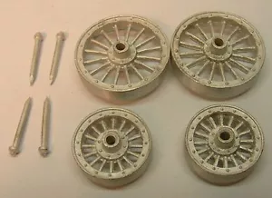 "Juego de ruedas de carro de circo peltre fundido a escala "O" de Don Mills modelos - Imagen 1 de 5