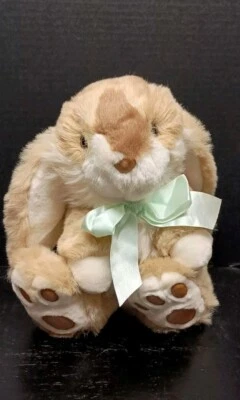 Винтажный плюшевый пасхальный кролик Содружества 1990-е большие ноги 12 дюймов 95 - Изображение 1 из 4