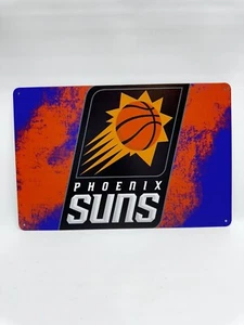 Letrero de metal estilo vintage de baloncesto de la NBA Phoenix Suns - Imagen 1 de 2