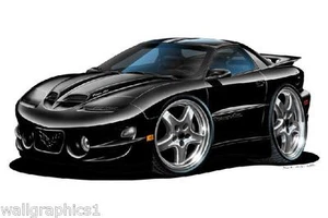 Pegatinas Pontiac Trans Am WS-6 2002 dibujos animados coche pared decoración garaje gráficos habitación - Imagen 1 de 11