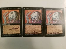 Thrull Wizard  X1 Fallen Empires Ed Signed by Anson Maddocks Magic the Gathering