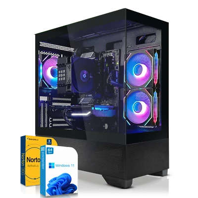 SYSTEMTREFF Gamer PC•AMD Ryzen 5 9600X•AMD Radeon RX 9060 XT 16GB•32GB DDR5•1TB NVMe