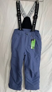 NEW CRANE Kids SKI SNOW Trousers Age 7-8 Waterproof Blue Boys Girls Unisex - Picture 1 of 9