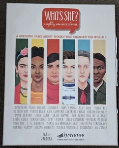 1st ed. “Who’s She?” Board Game - Playeress, Handmade, Watercolor/Wood - Used - Picture 1 of 4