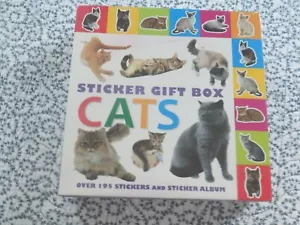 Cats Sticker Gift Box New ~ Covent Garden Books ~ Album & 195 Re-Usable Stickers - Picture 1 of 1