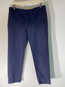 Zara EU große marineblaue Sim-Damenhose Stretch zugeschnitten Chinohose - Bild 1 von 7