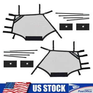 UTV Side Window Net Shield Kit Roll Cage Mesh For Polaris RZR 570 1000 900 - Picture 1 of 8