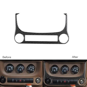For Jeep Wrangler JK 11-17 Carbon Fiber Center Console Power Outlet Panel Cover - Picture 1 of 7