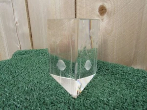 Kosta Boda Sweden Prism Fish Aquarium Art Glass Triangle Vicke Lindstrand - Picture 1 of 9