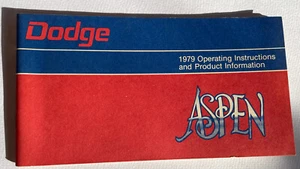 1979 Dodge Aspen Operating Instructions Owner’s manual - Picture 1 of 3