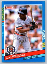 1991  Donruss #174 Lou Whitaker Detroit Tigers