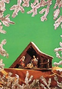 Bonita Tarjeta NAVIDAD De Colección, Pesebre del Niño Jesús por Litógrafos Amalgamados +✉ - Imagen 1 de 6
