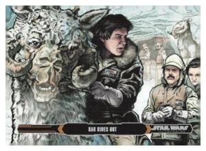 2015 Topps Star Wars illustriert #19 Han reitet aus - Bild 1 von 2