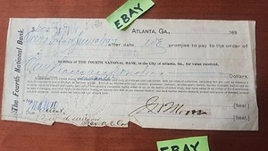 Savannah Georgia Atlanta Cooperage Co 1896 Darlehen Doc American Trust Banking  - Bild 1 von 12