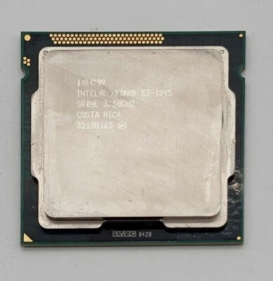 Intel Xeon E3-1245 3.3GHz Quad-Core CPU Processor SR00L LGA1155 Socket - Image 1 of 2
