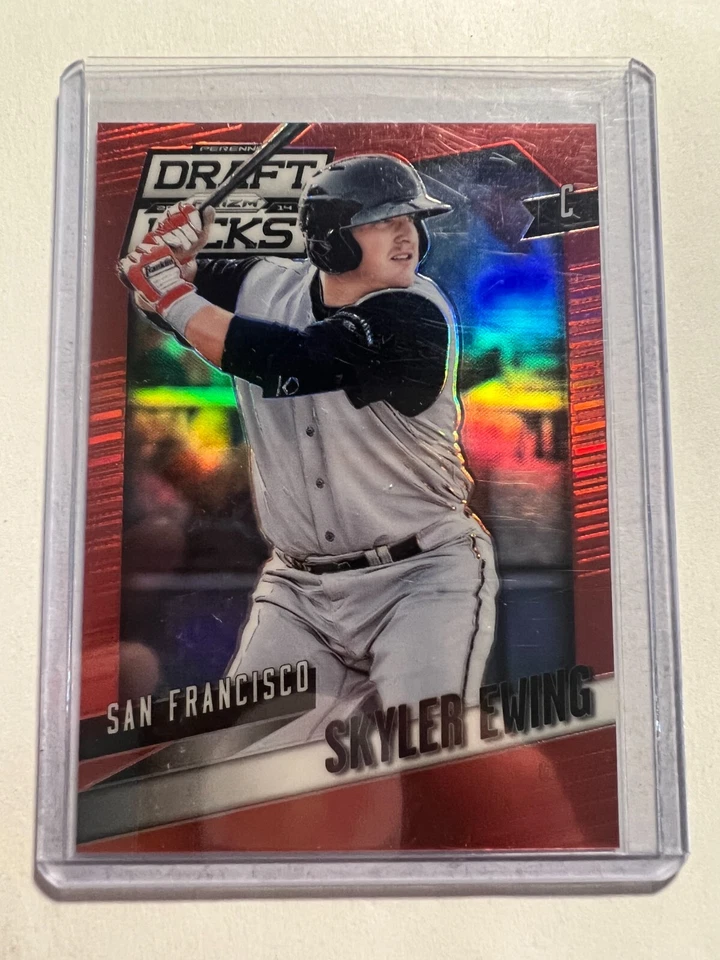 K8,801- 2014 Panini Prizm Perennial Draft Pick Prizms Red #62 Skyler Ewing #/100 - Image 1 of 1