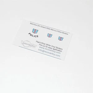 Matchbox Lesney 55c Ford Galaxie 55d/e/f Mercury Police Car Sticker Set - Picture 1 of 4