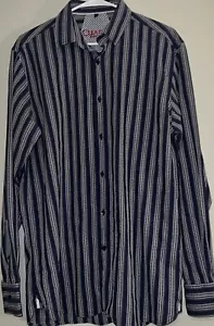 Cuadra Style Legacy Long Sleeve Button Up Shirt Large Made In Turkey - Picture 1 of 14